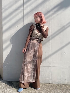 「アイテム（その他トップス）」を使った、ayaneさん（レディース・153cm）の夏コーディネート