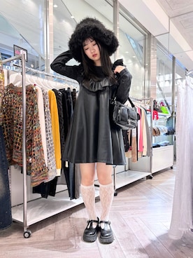 「アイテム（ローファー）」を使った、ayaneさん（レディース・153cm）の秋コーディネート