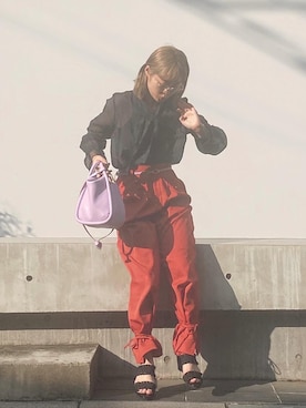 「OpenCLOSE（オープンクローズ）のアイテム（パンツ）」を使った、ayaneさん（レディース・153cm）の夏コーディネート