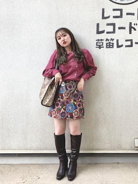 「OpenCLOSE（オープンクローズ）のアイテム（バッグ）」を使った、ayaneさん（レディース・153cm）の冬コーディネート