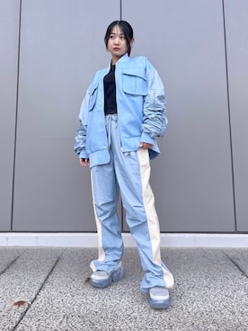「grounds（グラウンズ）のアイテム」を使った、ayaneさん（レディース・153cm）の秋コーディネート