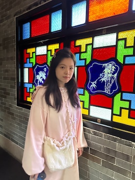 「merry jenny（メリージェニー）のアイテム（ワンピース/ドレス）」を使った、Yikoさん（レディース・153cm）の春コーディネート