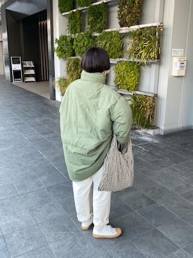 「ALLIED FEATHER+DOWN（アライドフェザーダウン）のアイテム（ジャケット/アウター）」を使った、みさねっこさん（レディース・157cm）の冬コーディネート