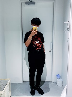 「R4G（アールフォージー）のアイテム」を使った、Tomo.twさん（メンズ・172cm）の夏コーディネート