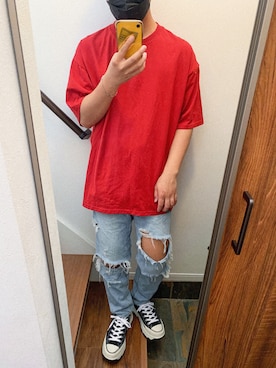 「AIVER（アイバー）のアイテム（パンツ）」を使った、Tomo.twさん（メンズ・172cm）の秋コーディネート