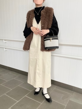 「emi+（エミプラス）のアイテム（その他アウター）」を使った、TOMOさん（レディース・154cm）の春コーディネート