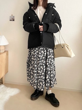 「Java（ジャバ）のアイテム」を使った、TOMOさん（レディース・154cm）の冬コーディネート