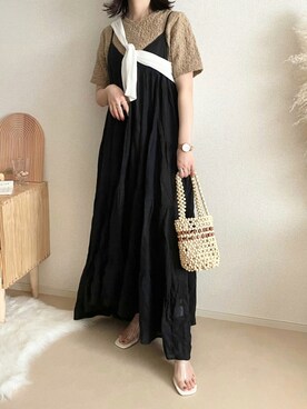 「LYDIE（リディー）のアイテム」を使った、TOMOさん（レディース・154cm）の夏コーディネート