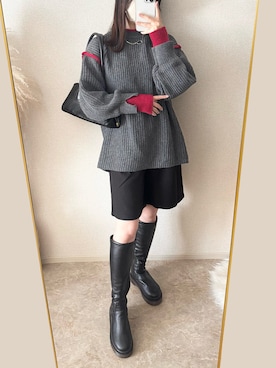 「ショートパンツ」｜TOMOさん（レディース・154cm）の秋コーディネート