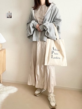 「anq. by nana（アンクバイナナ）のアイテム（アクセサリー）」を使った、TOMOさん（レディース・154cm）の秋コーディネート