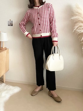 「mikke（ミッケ）のアイテム」を使った、TOMOさん（レディース・154cm）の秋コーディネート