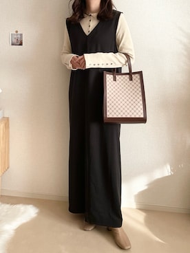 TOMOさん（レディース・154cm）の冬コーディネート