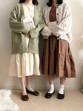 TOMOさん（レディース・154cm）の冬コーディネート