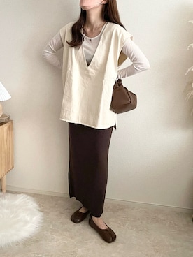 「ap retro（アプレトロ）のアイテム」を使った、TOMOさん（レディース・154cm）の秋コーディネート