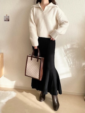 TOMOさん（レディース・154cm）の冬コーディネート