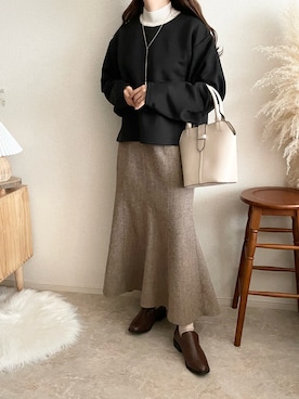 「ap retro（アプレトロ）のアイテム」を使った、TOMOさん（骨格ウェーブ・レディース・154cm）の冬コーディネート