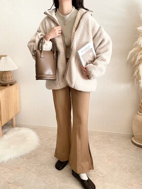 「消えそうな色コーデ」｜TOMOさん（レディース・154cm）の秋コーディネート