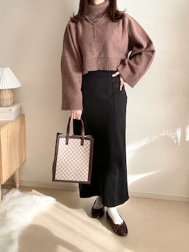 TOMOさん（レディース・154cm）の冬コーディネート