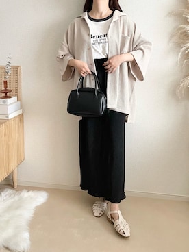 「apres（アプレ）のアイテム」を使った、TOMOさん（レディース・154cm）の夏コーディネート