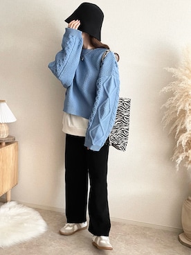 「mily bilet（ミウィビレット）のアイテム」を使った、TOMOさん（骨格ウェーブ・レディース・154cm）の冬コーディネート
