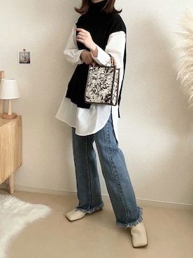 「BONbazaar（ボンバザール）のアイテム」を使った、TOMOさん（レディース・154cm）の秋コーディネート