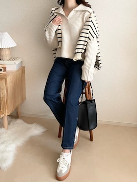 TOMOさん（レディース・154cm）の冬コーディネート