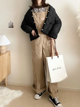 「Java（ジャバ）のアイテム」を使った、TOMOさん（レディース・154cm）の秋コーディネート