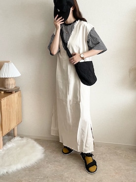 「Java（ジャバ）のアイテム」を使った、TOMOさん（レディース・154cm）の夏コーディネート