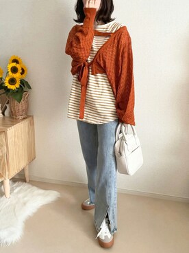 「ボーター」｜TOMOさん（レディース・154cm）の夏コーディネート