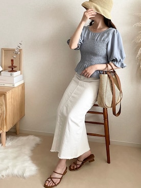 TOMOさん（レディース・154cm）の夏コーディネート