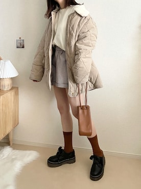 「Chillfar（チルファー）のアイテム」を使った、TOMOさん（レディース・154cm）の秋コーディネート