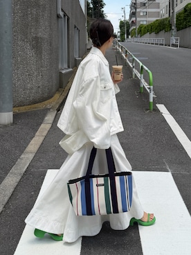 「MARNI（マルニ）のアイテム」を使った、K A R E Nさん（レディース・167cm）の夏コーディネート