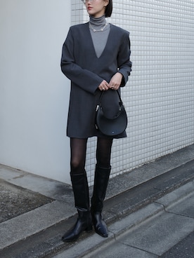 「AKTE（アクテ）のアイテム」を使った、K A R E Nさん（レディース・167cm）の春コーディネート