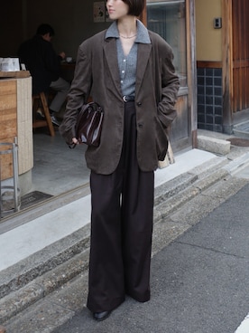 「アイテム（ブーツ）」を使った、K A R E Nさん（レディース・167cm・30代）の冬コーディネート