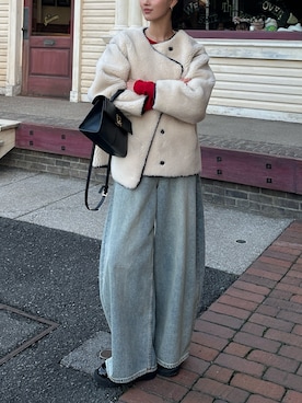 「AKTE（アクテ）のアイテム」を使った、K A R E Nさん（レディース・167cm）の春コーディネート