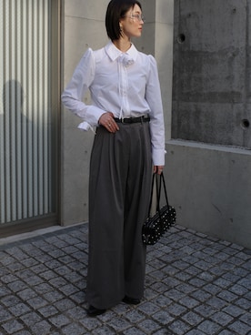 「OSOI（オソイ）のアイテム」を使った、K A R E Nさん（レディース・167cm）の春コーディネート