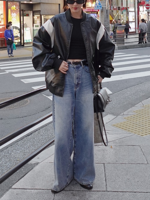 ストレートワイドデニムパンツ（デニムパンツ）｜AKTE（アクテ）の