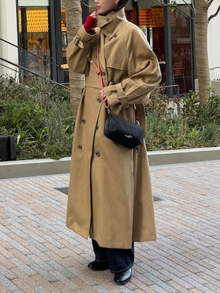 「Topologie（トポロジー）のBOTTLE SACOCHE M A.P.C. TOPOLOGIE（ショルダーバッグ）」を使った、K A R E Nさん（レディース・167cm）の春コーディネート