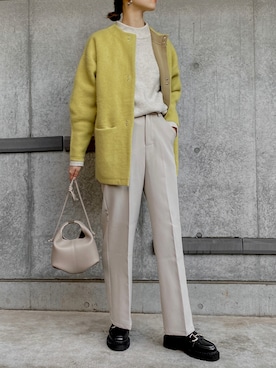 「H&M（エイチ・アンド・エム）のアイテム（ローファー）」を使った、K A R E Nさん（レディース・167cm）の春コーディネート