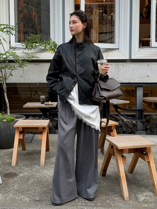「Ameri（アメリ）のMEDI NUTRIENT AT FRUIT LAYERED TOP（Tシャツ/カットソー）」を使った、K A R E Nさん（レディース・167cm）の秋コーディネート