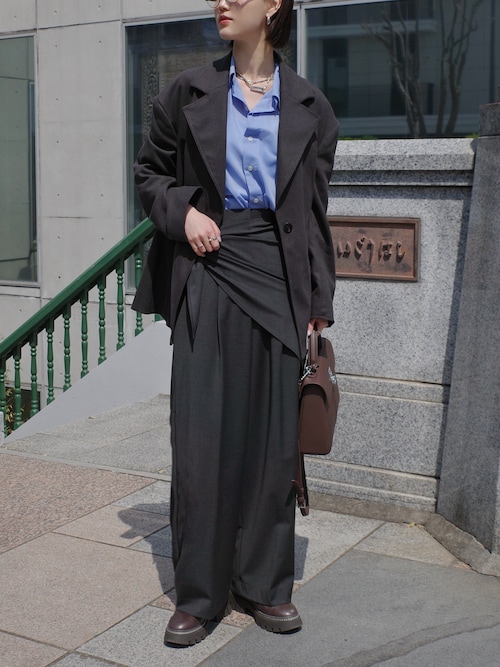 AKTE ジャケット テーラードジャケット ペプラムジャケット レディース