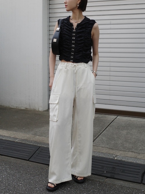 セール】Piping Shirring Blouse（Tシャツ/カットソー