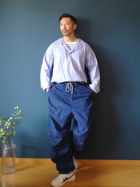 「umit benan（ウミットベナン）のアイテム」を使った、cdgさん（メンズ・173cm）の秋コーディネート