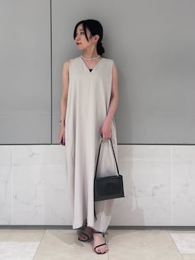 「Rouge vif（ルージュヴィフ）のアイテム（ワンピース/ドレス）」を使った、yuguさん（骨格ウェーブ・レディース・149cm）の夏コーディネート