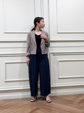 「Rougevif」｜「アイテム（ジャケット/アウター）」を使った、yuguさん（レディース・149cm）の春コーディネート