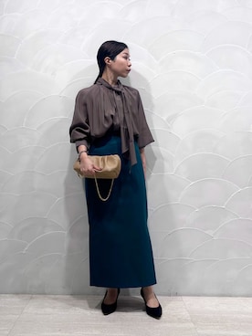 「PICHE ABAHOUSE（ピシェ アバハウス）のアイテム」を使った、yuguさん（骨格ウェーブ・レディース・149cm）の秋コーディネート