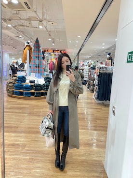 「ACYM（アシーム）のアイテム」を使った、RUIさん（レディース・165cm）の秋コーディネート