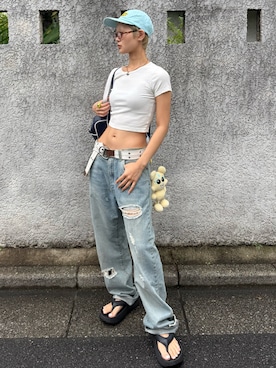 「J.PRESS（ジェイプレス）のアイテム」を使った、awoi.hさん（レディース・164cm）の夏コーディネート