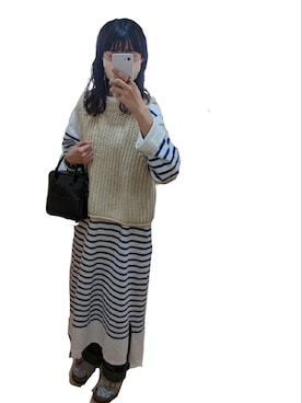 「LENO（リノ）のアイテム（ワンピース/ドレス）」を使った、だーそんさん（レディース・170cm）の春コーディネート