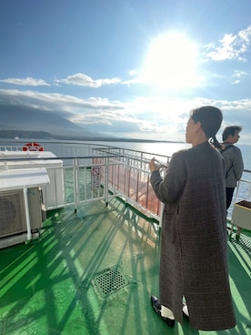 「YOSUKE（ヨースケ）のアイテム」を使った、ネビル・ロングボトムさん（レディース・161cm）の冬コーディネート